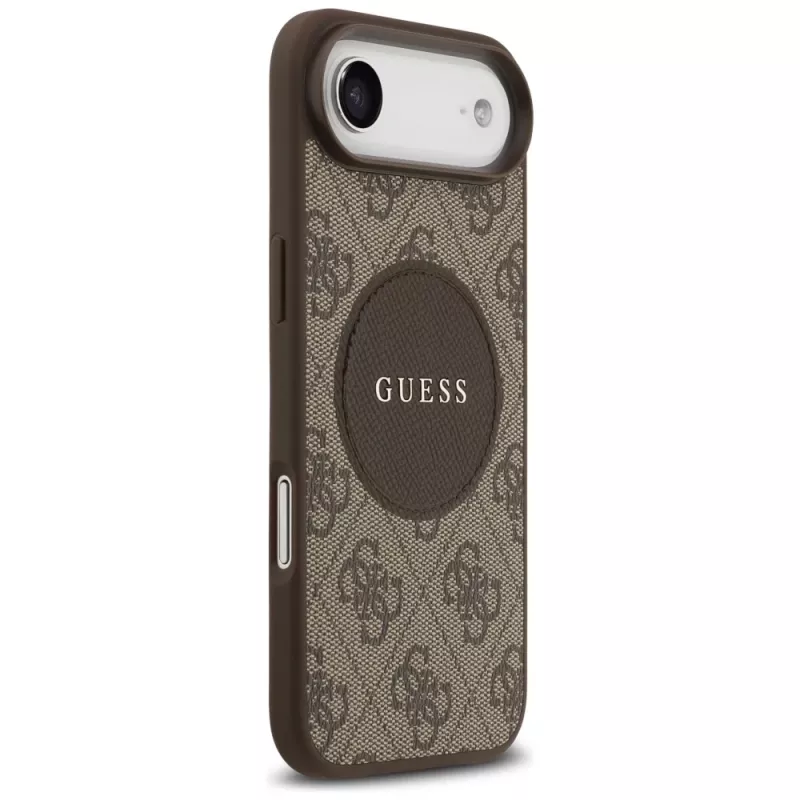 Guess 4G Circle Classic Logo MagSafe Θήκη για iPhone Air, Καφέ