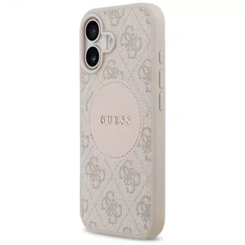 Guess 4G Circle Classic Logo MagSafe Θήκη για iPhone 17 - Ροζ