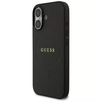 Guess Grained Ring MagSafe Θήκη για iPhone 17 - Μαύρο