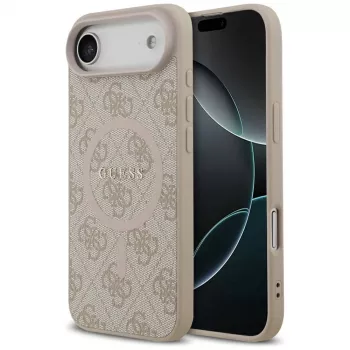 Guess 4G Ring Classic Logo MagSafe Θήκη για iPhone Air Ροζ