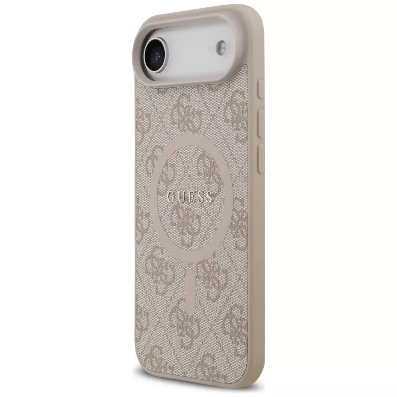 Guess 4G Ring Classic Logo MagSafe Θήκη για iPhone Air Ροζ