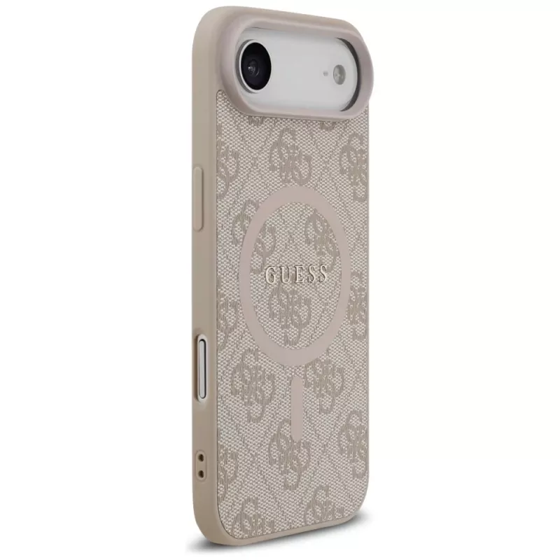 Guess 4G Ring Classic Logo MagSafe Θήκη για iPhone Air Ροζ