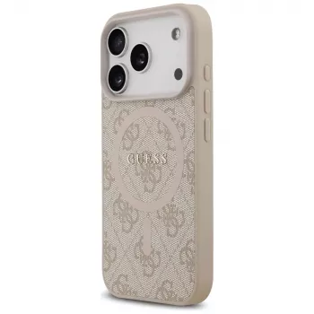 Guess 4G Ring Classic Logo MagSafe Θήκη για iPhone 17 Pro Ροζ