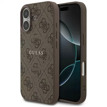 Guess 4G Ring Classic Logo MagSafe Θήκη για iPhone 17 - Καφέ
