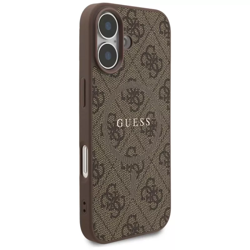 Guess 4G Ring Classic Logo MagSafe Θήκη για iPhone 17 - Καφέ