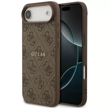 Guess 4G Ring Classic Logo MagSafe Θήκη για iPhone Air Καφέ