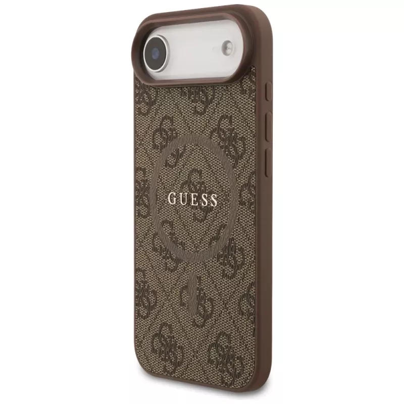 Guess 4G Ring Classic Logo MagSafe Θήκη για iPhone Air Καφέ