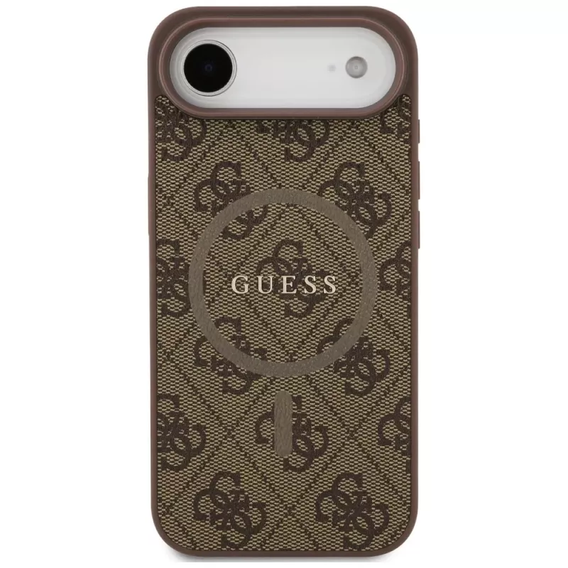 Guess 4G Ring Classic Logo MagSafe Θήκη για iPhone Air Καφέ