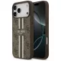 Guess 4G Printed Stripes MagSafe Θήκη για iPhone 17 Pro Max (Καφέ)