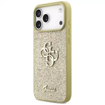 Guess Fixed Glitter Big 4G Θήκη για iPhone 17 Pro Max (Χρυσό)