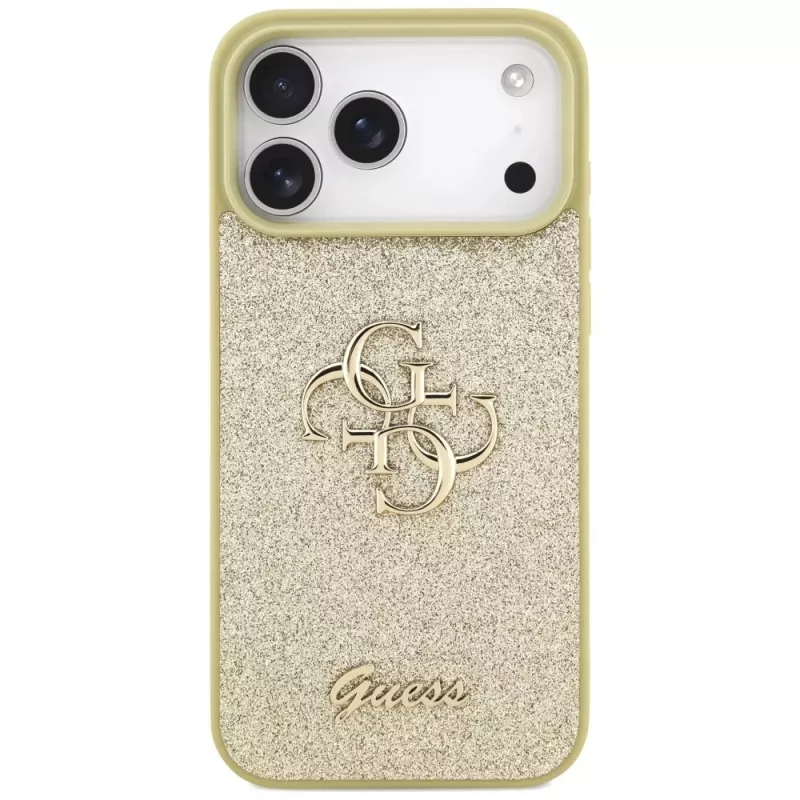 Guess Fixed Glitter Big 4G Θήκη για iPhone 17 Pro Max (Χρυσό)