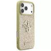 Guess Fixed Glitter Big 4G Θήκη για iPhone 17 Pro Max (Χρυσό)