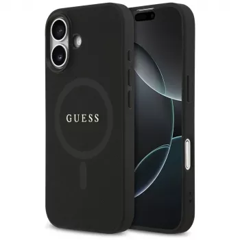 Guess Saffiano Classic Logo MagSafe Θήκη για iPhone 17 Μαύρο