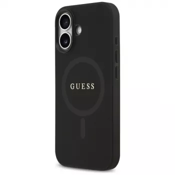 Guess Saffiano Classic Logo MagSafe Θήκη για iPhone 17 Μαύρο