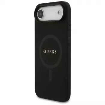 Guess Saffiano Classic Logo MagSafe Θήκη για iPhone Air, Μαύρο