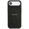 Guess Saffiano Classic Logo MagSafe Θήκη για iPhone Air, Μαύρο