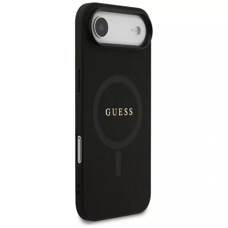 Guess Saffiano Classic Logo MagSafe Θήκη για iPhone Air, Μαύρο