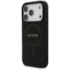 Guess Saffiano Classic Logo MagSafe Θήκη για iPhone 17 Pro, Μαύρο