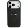 Guess Saffiano Classic Logo MagSafe Θήκη για iPhone 17 Pro, Μαύρο