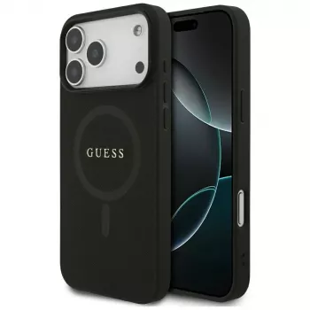 Guess Saffiano Classic Logo MagSafe Θήκη για iPhone 17 Pro Max Μαύρο