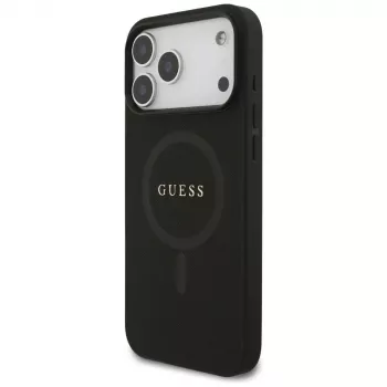 Guess Saffiano Classic Logo MagSafe Θήκη για iPhone 17 Pro Max Μαύρο