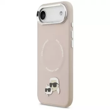 KARL LAGERFELD Karl & Choupette Pins MagSafe Θήκη για iPhone Air Ροζ