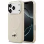 KARL LAGERFELD Karl Pin MagSafe Θήκη για Apple iPhone 15 Pro Max, Μπεζ