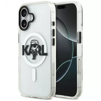 KARL LAGERFELD IML Karl Sketch Logo MagSafe Θήκη για Apple iPhone 17 Διάφανο