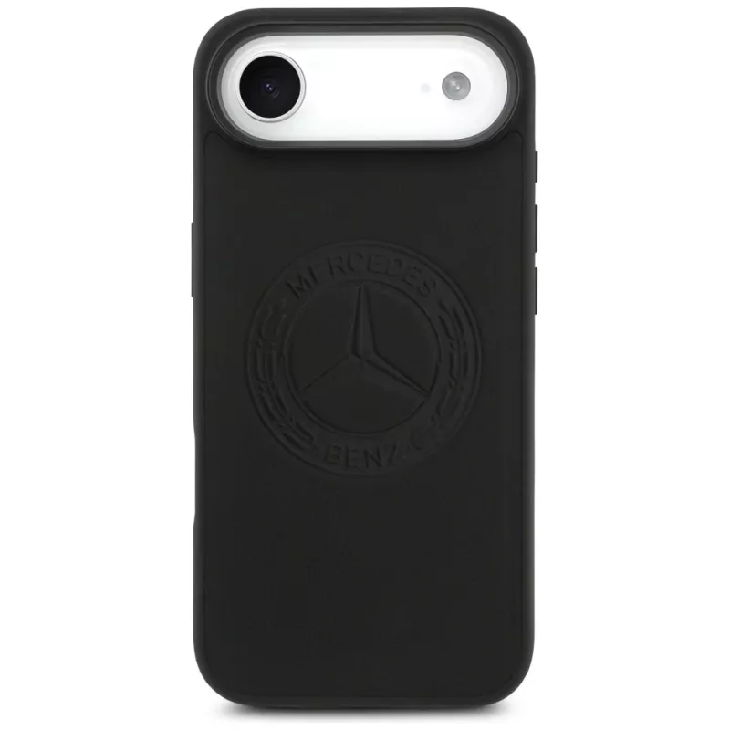 Mercedes Vintage Logo δερμάτινη θήκη MagSafe για iPhone Air μαύρη