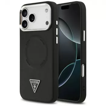 Θήκη Guess Triangle Logo MagSafe για Apple iPhone 17 Pro (μαύρο)