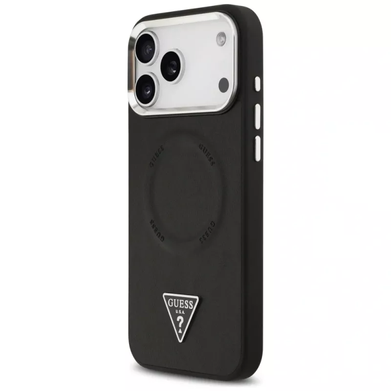Θήκη Guess Triangle Logo MagSafe για Apple iPhone 17 Pro (μαύρο)
