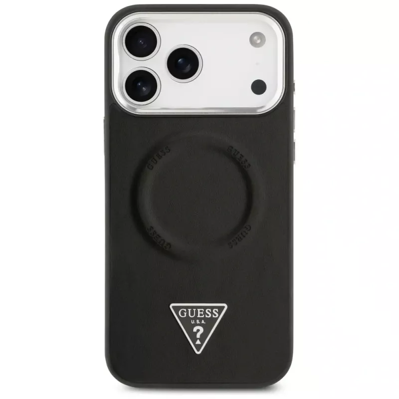 Θήκη Guess Triangle Logo MagSafe για Apple iPhone 17 Pro (μαύρο)