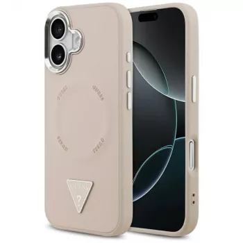Θήκη Guess Triangle Logo MagSafe για iPhone 17 (ροζ)