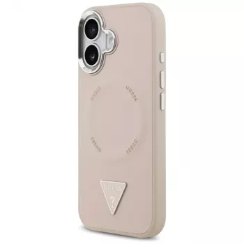 Θήκη Guess Triangle Logo MagSafe για iPhone 17 (ροζ)