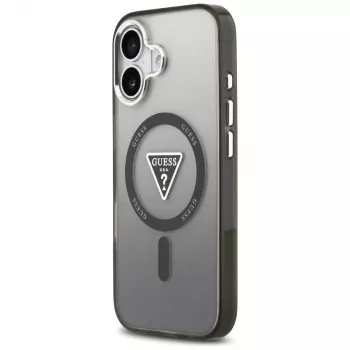 Θήκη Guess IML Gradient Triangle Logo MagSafe για iPhone 17 μαύρο