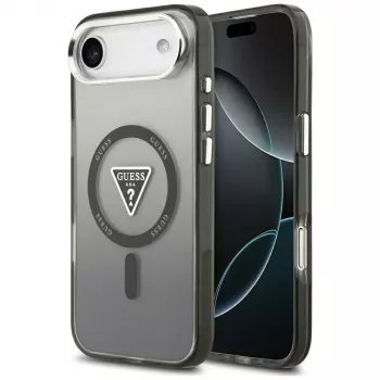 Θήκη Guess IML Gradient Triangle Logo MagSafe για iPhone Air μαύρο
