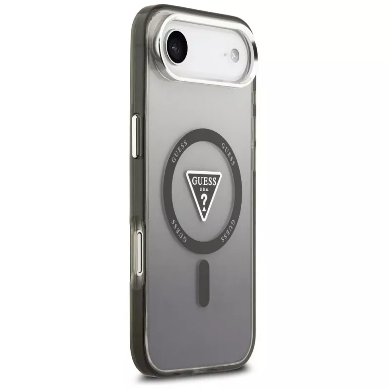 Θήκη Guess IML Gradient Triangle Logo MagSafe για iPhone Air μαύρο