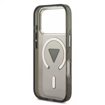 Θήκη Guess IML Gradient Triangle Logo MagSafe για iPhone 17 Pro μαύρο
