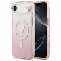 Θήκη Guess IML Gradient Triangle Logo MagSafe για iPhone Air ροζ