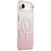 Θήκη Guess IML Gradient Triangle Logo MagSafe για iPhone Air ροζ