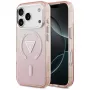 Θήκη Guess IML Gradient Triangle Logo MagSafe για Apple iPhone 17 Pro, ροζ