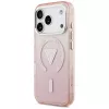 Θήκη Guess IML Gradient Triangle Logo MagSafe για Apple iPhone 17 Pro, ροζ