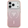 Θήκη Guess IML Gradient Triangle Logo MagSafe για Apple iPhone 17 Pro, ροζ