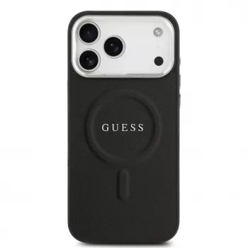 Θήκη Guess Classic Logo MagSafe για iPhone 17 Pro Max μαύρο