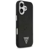Θήκη Guess Glitter Triangle Logo MagSafe για iPhone 17 μαύρο