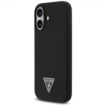 Θήκη Guess Silicone Triangle Logo MagSafe για iPhone 17 μαύρο