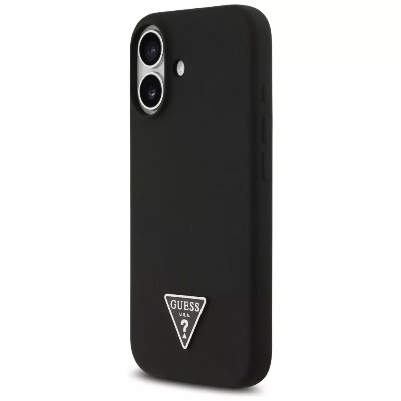 Θήκη Guess Silicone Triangle Logo MagSafe για iPhone 17 μαύρο