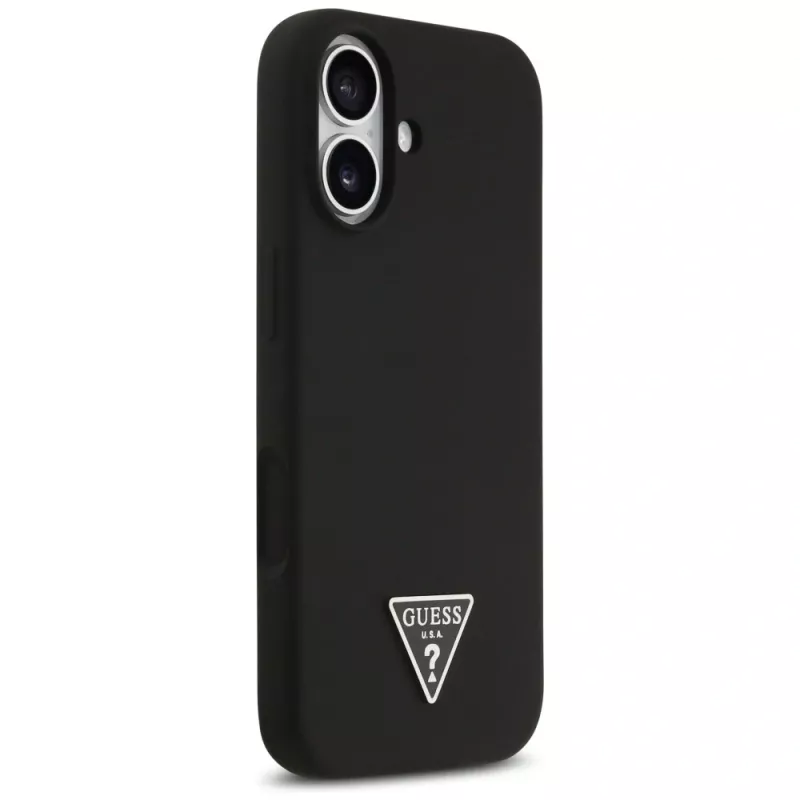 Θήκη Guess Silicone Triangle Logo MagSafe για iPhone 17 μαύρο