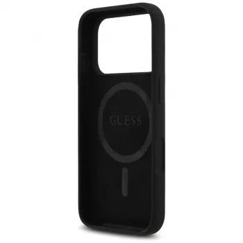 Θήκη Guess Silicone Triangle Logo MagSafe για iPhone 17 Pro Max (μαύρο)