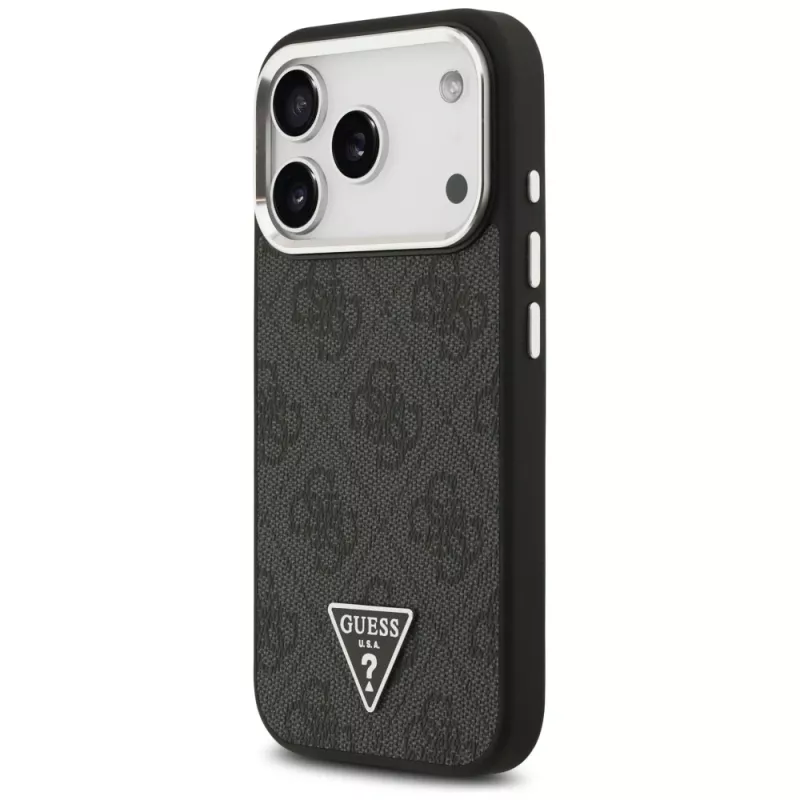 Θήκη Guess 4G Triangle Logo MagSafe για iPhone 17 Pro (μαύρο)